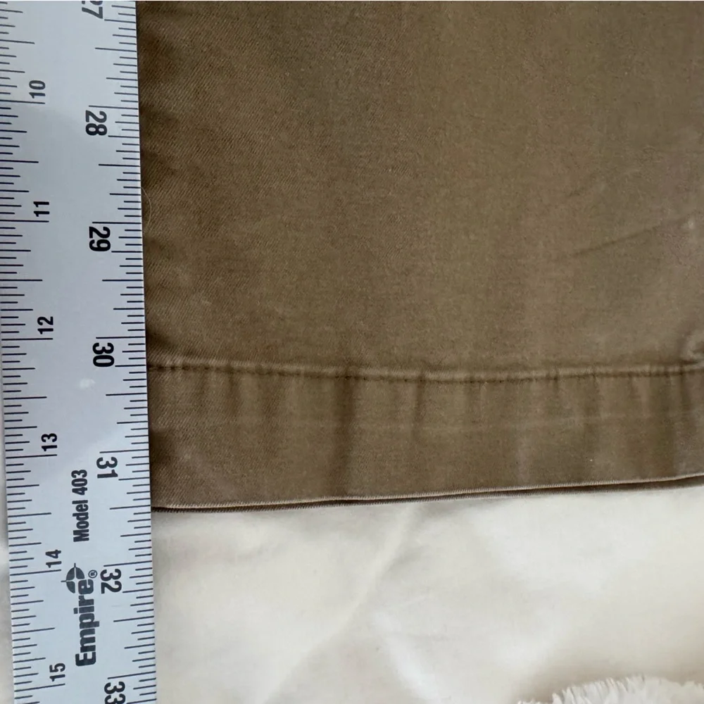 Banana Republic Emerson Chino Pants Beige Flat Front Men’s Size 35x31